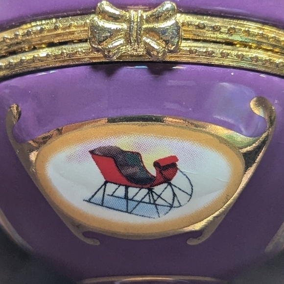 Mr. Christmas musical purple egg ornament Valerie Parr - Picture 5 of 12